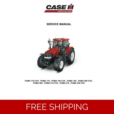 CASE IH PUMA 170 185 200 215 230 INCL CVX MODELS DEALERS WORKSHOP MANUAL
